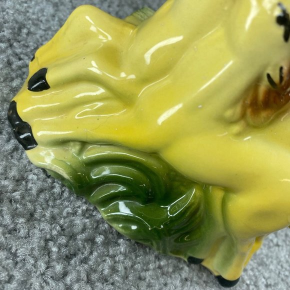 Art Deco Ceramic Horse Planter Mother Baby Foal Fashions by O.P.C.O. Vintage - Picture 15 of 16